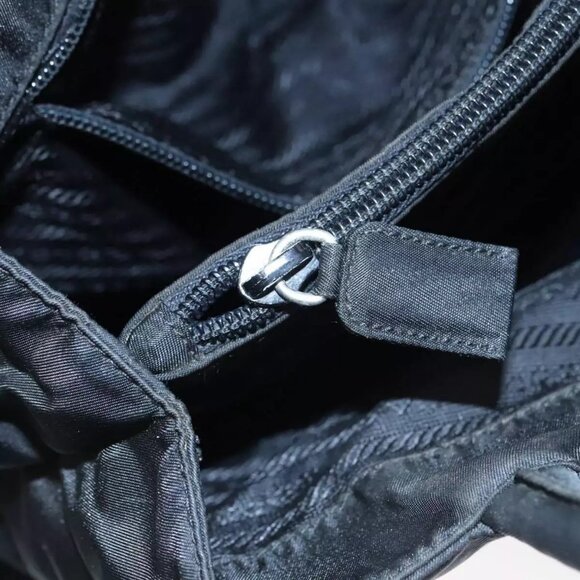 PRADA Hand Bag Nylon Black Auth - Picture 14 of 16
